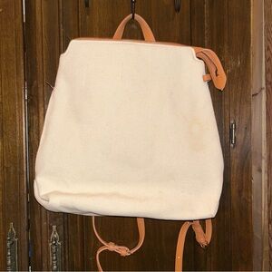 A New Day Cream and Tan Women's EUC Backpack purse